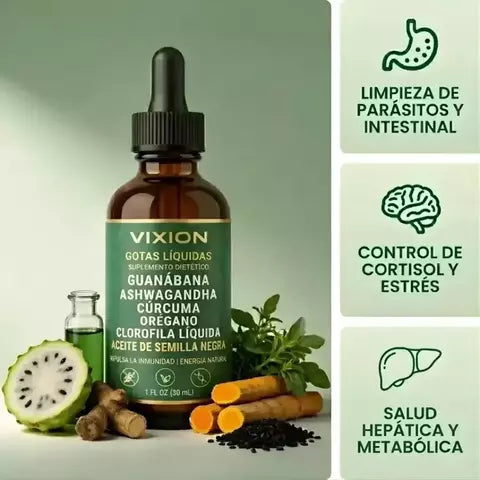 Vixion™ | Limpieza Digestiva y Antiparasitaria con Efecto de Drenaje Linfático